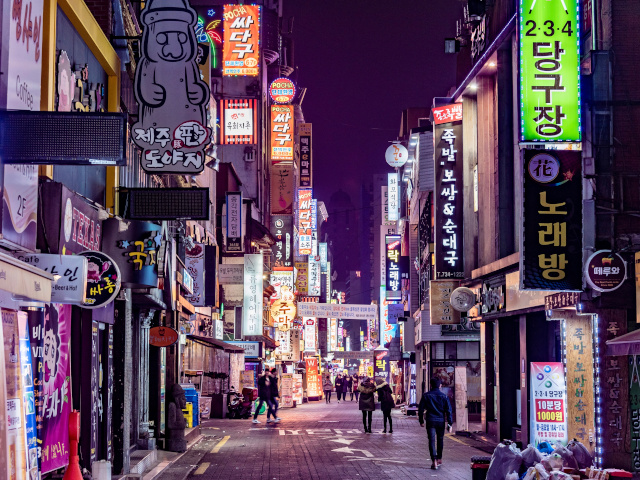 韓国の街並み